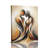Abstract “Intertwined Couple” Romantic Canvas Wall Art Stretched Frame for Cozy Studio-164824330