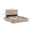 Lit plateforme tapissier avec rangement Cletus-1691165816