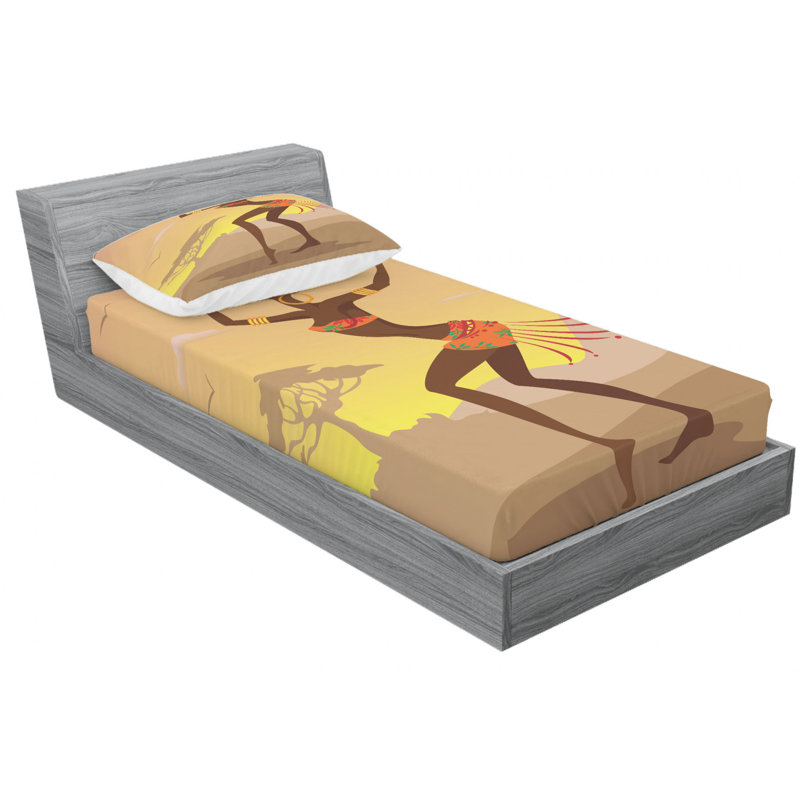 Microfiber Sheet Set, Twin Sheet Set with 1 Pillowcase