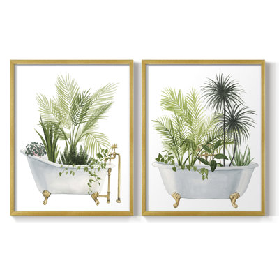 Plant Bath I-Premium Framed Print -Ready to Hang - No Nails Required - No Nails Required