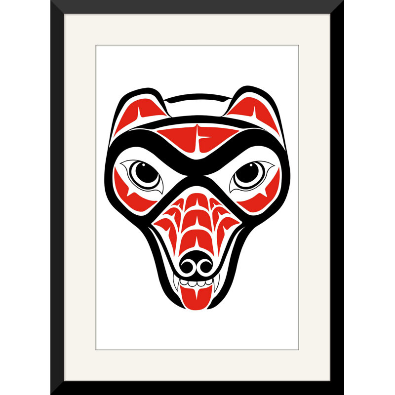 « grizzly bear », reproduction d’impression encadrée