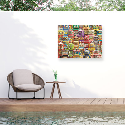 Michael David Ward Toy Robots Outdoor  Canvas