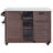 Oversized 78.3" Extendable Outdoor Kitchen Island, Solid Rolling Bar Cart with Stainless Steel Top & Trash Storage for Lawn Garden BBQ-240459860