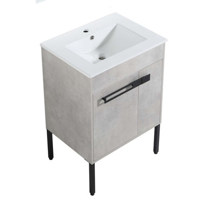 Meuble-lavabo avec lavabo, meuble-lavabo autoportant ou flottant