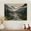 Brendia Canada Misty Mountains sur impression sur bois-80728550