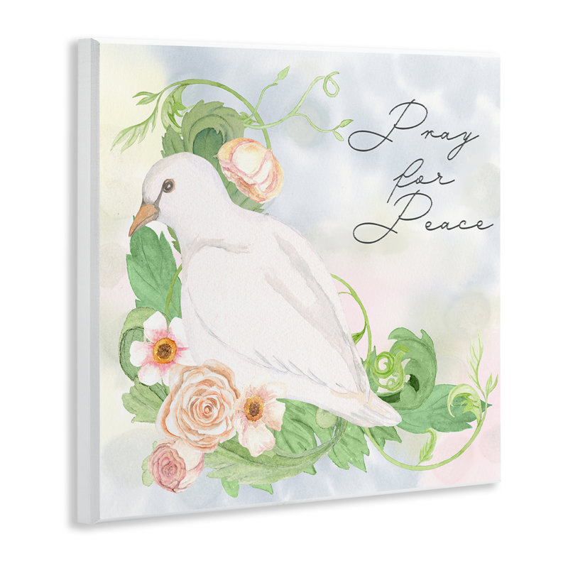 «Pray For Peace Dove», plaque murale par Lee Ann Sanders