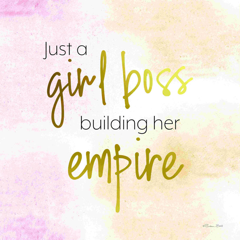 Girl Boss, H 12 po x l 12 po