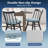 Chair Cushions for Dining Chairs, Non Slip Chair Pads with Ties and Covers.Set of 6, 16"X16"X2.5"-470073672-470073675-470073684