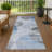 Machine Washable Indoor/Outdoor Chantille ACN2346 Abstract Rug-1529358530