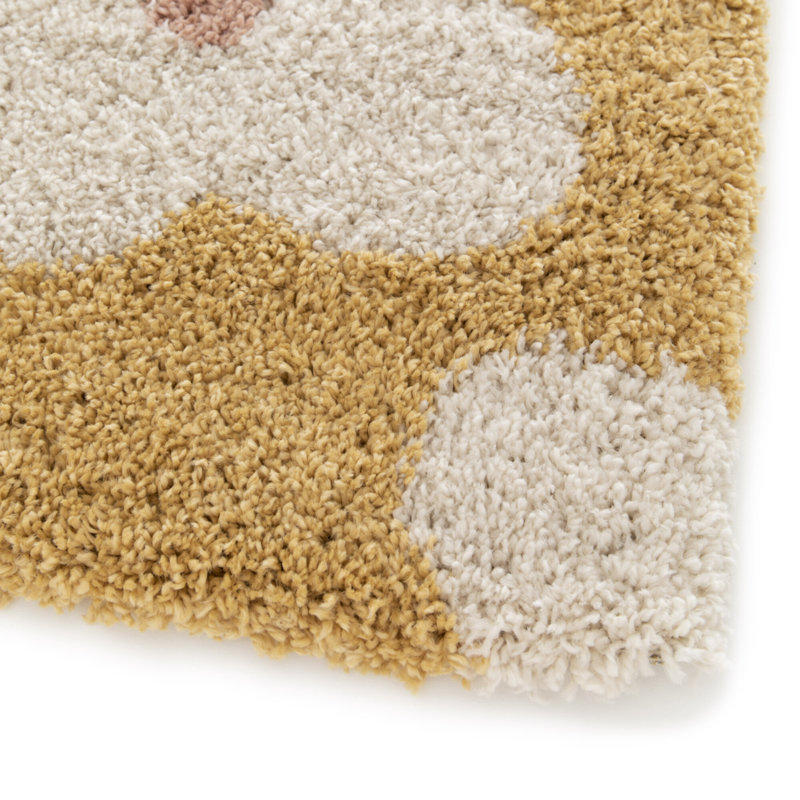 Debrina Floral Shag Area Rug, Rectangle 120 x 170 cm