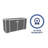 Absco Utility 7’6” W x 2’8” D Galvanized Steel Storage Shed-97830531