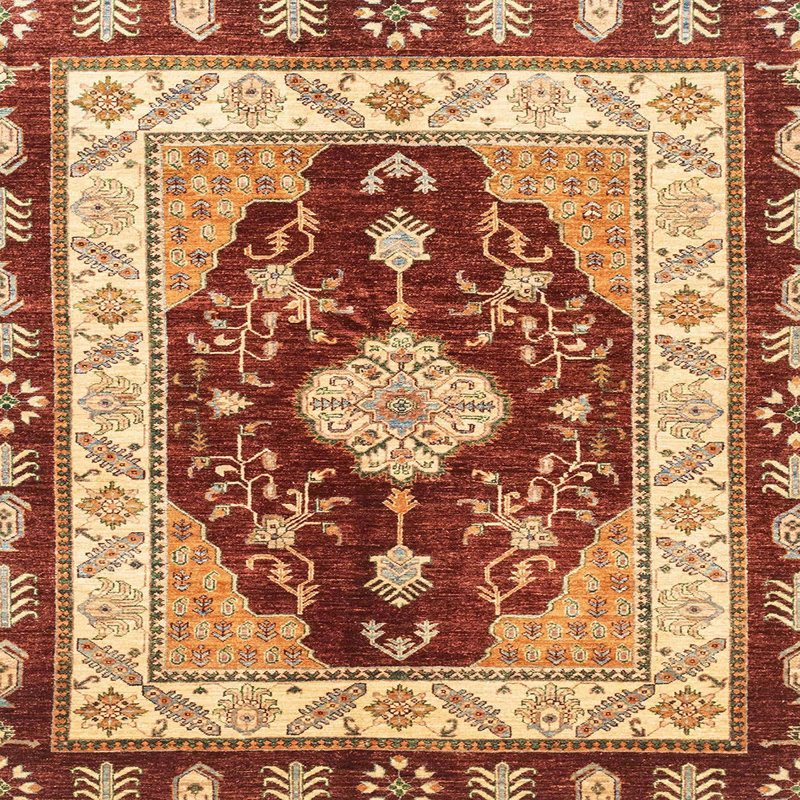 Tapis abstrait moderne 3547, Carré 3 pi