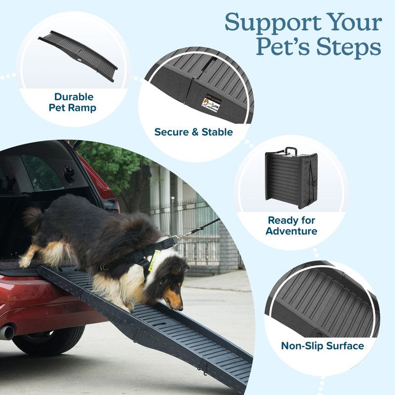  Rampe antidérapante pour chien avec côtés surélevés PETMAker