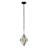 Marcia 1-Light Mini Pendant - Matte Black/French Gold
