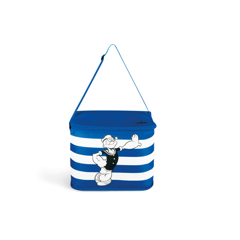 Excelsa picnic/lunch cooler bag Popeye polyester 10 lt blue