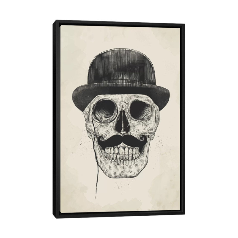 « gentlemen’s never die » par balazs solti, reproduction d’art sur toile tendue, H 60 po x l 40 po x P 1,5 po, Pas de tapis