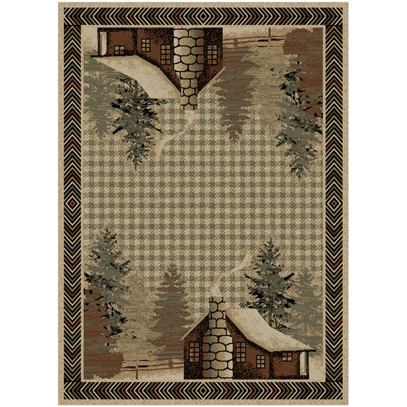 Tapis gris à motif cachemire Orin, Rectangle 2 pi 3 po x 3 pi 3 po