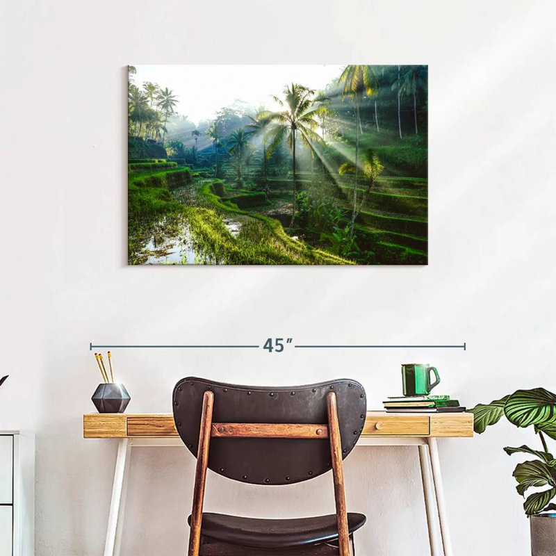 Rizières en terrasses Alvord Bali, H 24 po x l 36 po