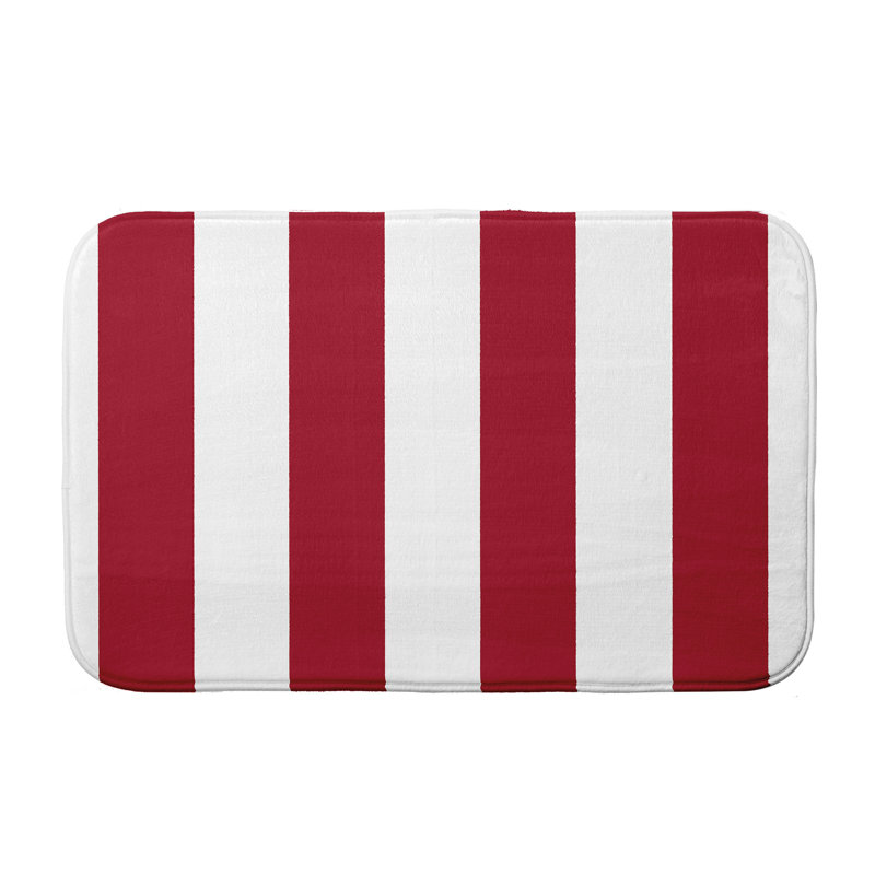 Tapis de bain Crowborough, l 24 po x L 17 po, Rouge