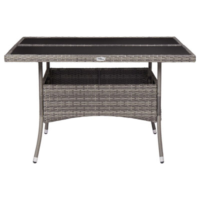 Adem Square Solid Wood Outdoor Dining Table - 120 cm W 120 cm D