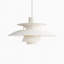 Luminaire suspendu bol blanc 1 lumière Ceaira, pour chambre à coucher, salon-69529820-69529819