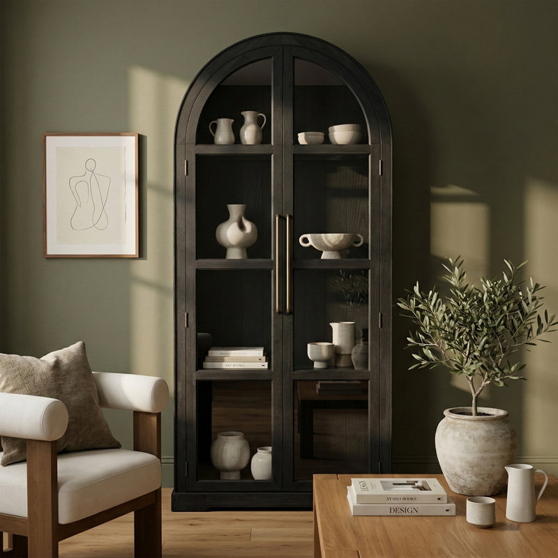 Armoire de rangement Corva, Noir