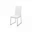 Salle à manger et cuisine | Ensemble de 2 chaises d'appoint de salle à manger modernes et contemporaines, revêtement en similicuir blanc-462029739