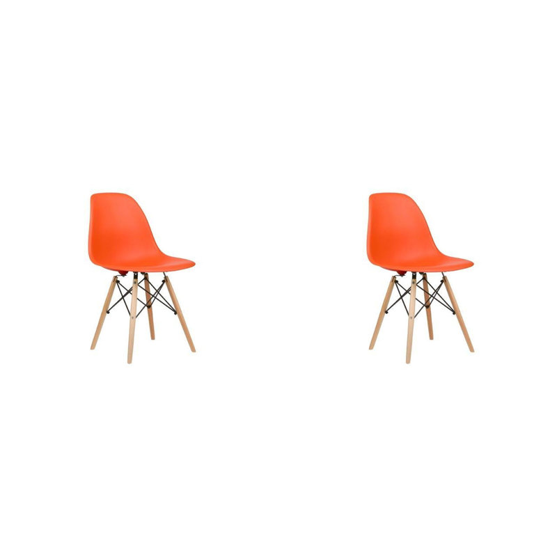 Eghard 17.5'' H Side Chair, Orange