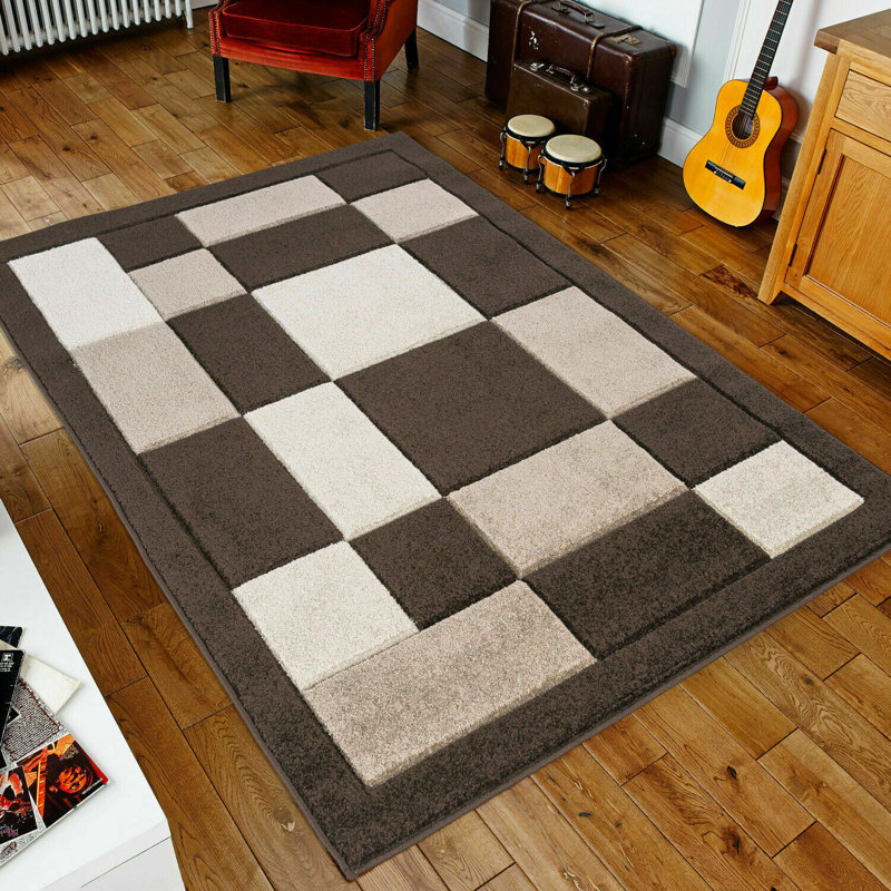 Charan Plaid Area Rug, Runner 60 x 220cm