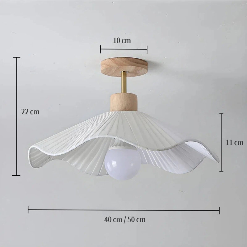 Cotton / Cotton Blend Semi Flush Mount
