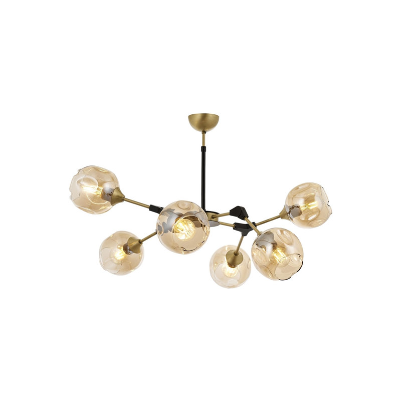 6 - Light Black Sputnik Pendant