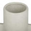Cosmoliving By Cosmopolitan White Ceramic Modern Vase, 8" X 11"