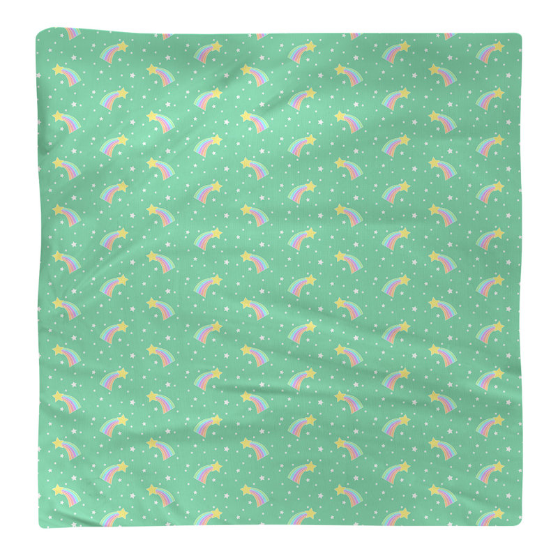 Polyester Toile Square Napkin, Green, 0.1" H x 22" W x 22" D, Cotton Twill