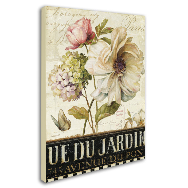 «Marche de fleurs II» par Lisa Audit, reproduction sur toile, H 32 po x l 24 po x P 2 po