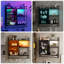 Demiterus 80cm H x 82.5cm W Iron Floating Bookcase, Wall Mounted Storage Rack, Display Cabinet