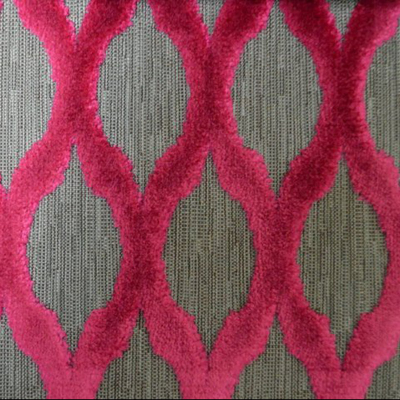 Tissu diamond laras velours, Grenat