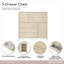 Lotus Bay 5-Drawer Chest - Sand