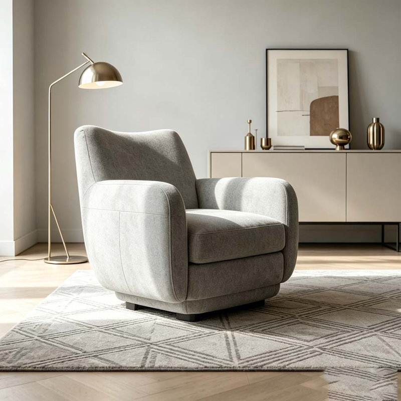 Fauteuil d'appoint pivotant à 360 °, Gris foncé
