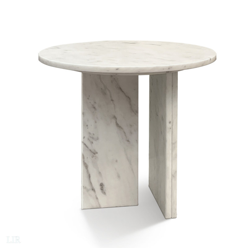 Table basse en marbre jaune Glod, table basse seulement, sans chaises., Beige, 9.83" H x 35.41" W x 35.37" D