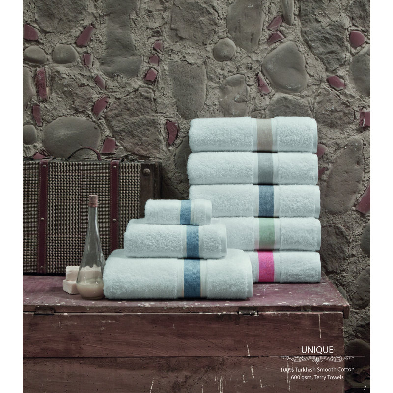 Ensemble de serviettes de bain 2 pièces en coton Amair, Vert
