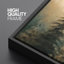 Art de pin vert, peintures murales effet de coups de pinceau, impression numérique sur toile giclée sur toile-111653634-111653636