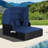 Devrim 60.5" Long Reclining Double Chaise with Cushions