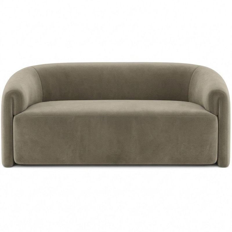 Solid Velvet | Velluto Fabric, Stone