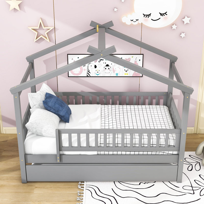 Quiogue Daybed with Trundle, Gray, Twin