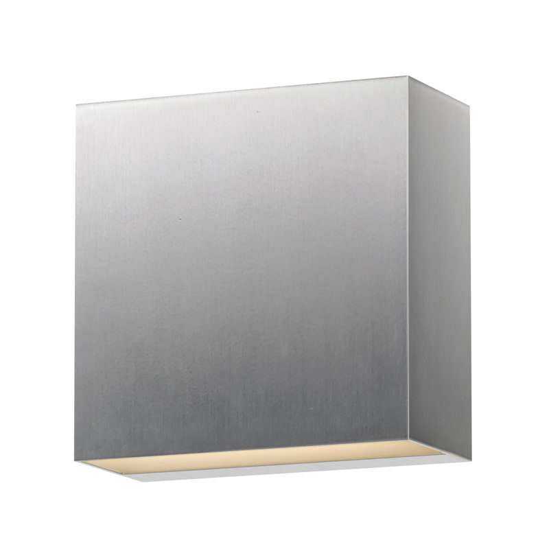Applique murale en aluminium Apsolon, Aluminium satiné