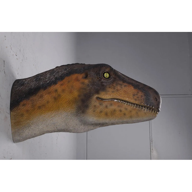 Theropod Dinosaur Head Life Size Statue