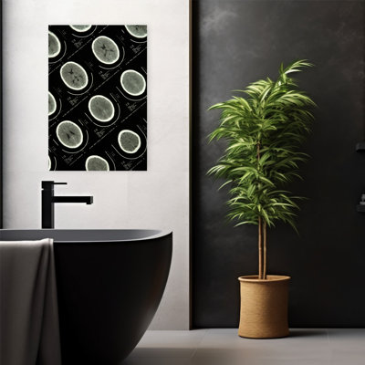 «Mri Brain Scans Abstract Contemporary Portrait Architecture», art mural