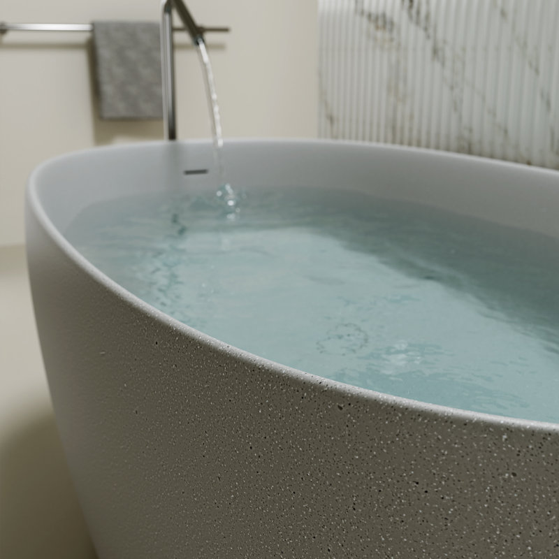 Baignoire de trempage autoportante 47 po en résine