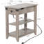 Table d'appoint moderne avec prises intégrées et tablettes de rangement ouvertes-16891404-62172929