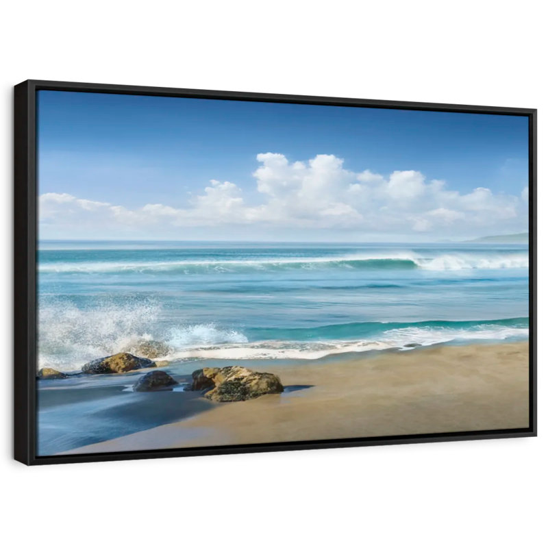 Sweeping Blue Canvas Print, 17" H x 25" W